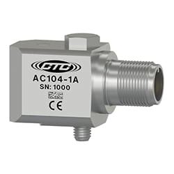 AC104 - MULTIPURPOSE ACCELEROMETER, SIDE EXIT 2 PIN CONNECTOR